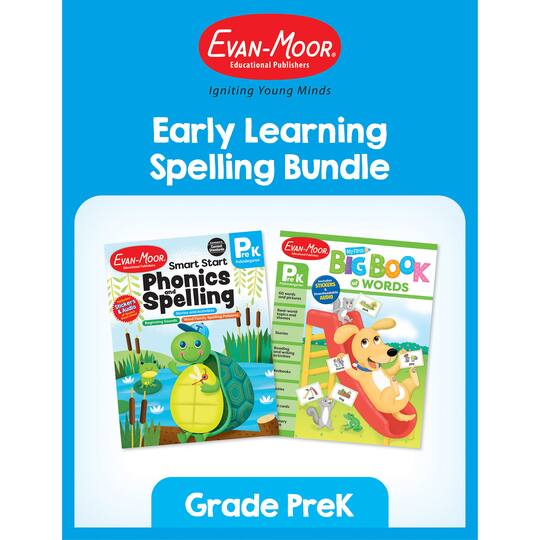 Evan-Moor® Prekindergarten Early Learning Spelling Bundle Set